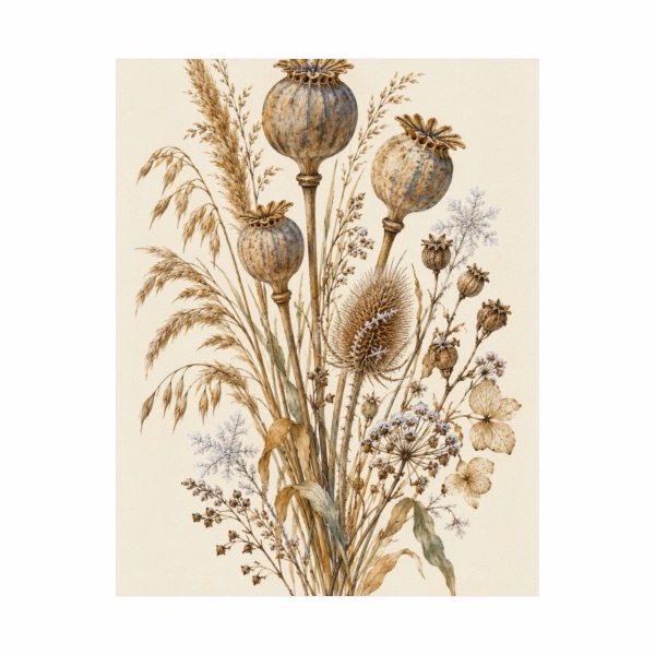 Dried Seedpod, the print